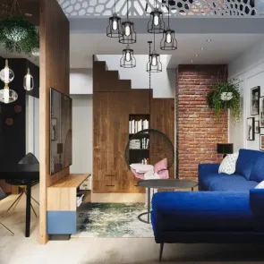 projekt apartament dwupoziomowy demodesign 01
