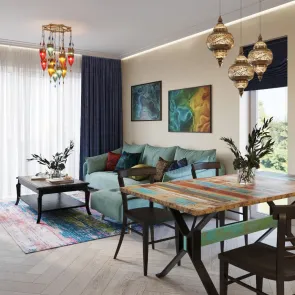 apartament kolorowy  