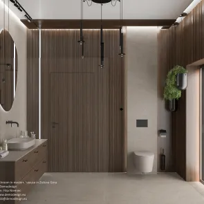 dom w przebisniegach salon kapielowy wersja ii