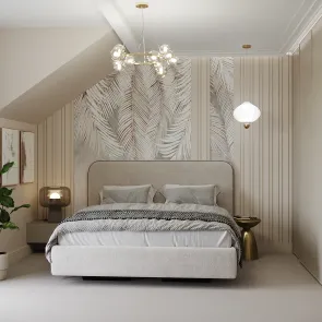 sypialnia i gabinet z sypialna na poddaszu  